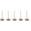 5Pcs Brown Wood Receipt Spike Holder for Tabletop Storage 9