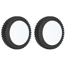2 stuks grillwielen 6 inch BBQ grillwiel plastic grillwiel vervanging 5,98 x 1,57 x 0,41 diameter buitenkookonderdelen C