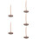 5Pcs Brown Wood Receipt Spike Holder for Tabletop Storage 10