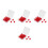 200Pcs Plastic Push Pins Red for Home Use Bulletin Boards 8