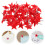 200Pcs Plastic Push Pins Red for Home Use Bulletin Boards 9