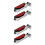 4Pcs Multi Color Auto Running Lights Wind Power for Car Decoration 5
