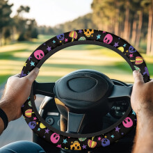 Skull Star Golf Cart Steering Wheel Cover Universal Machine