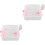 2Pcs Compact Portable Hamster Carrier Cage Plastic Box for Outdoor Use 2