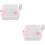 2Pcs Compact Portable Hamster Carrier Cage Plastic Box for Outdoor Use 5