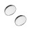 2Pcs Black Compact 5X Magnifying Mirror for Precise Makeup Use 1