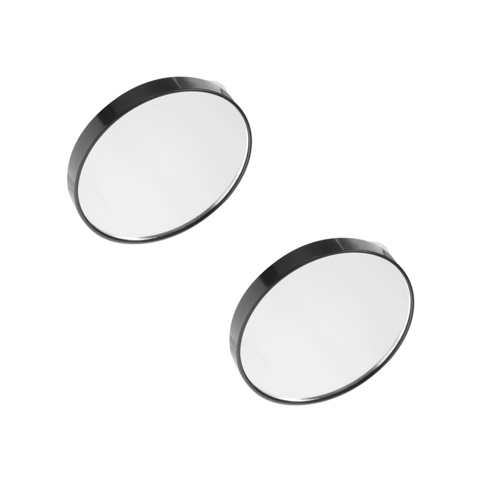 Aboofan 2Pcs Black Compact 5X Magnifying Mirror For Precise Makeup Use