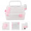2Pcs Compact Portable Hamster Carrier Cage Plastic Box for Outdoor Use 8