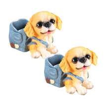Set astuccio e portapennelli a tema cane in offerta speciale – Meno di 7 $, compatibile con penne standard, ideale per riporre oggetti sulla