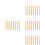 32Pcs Polyester Graduation Tassel Pendants Gold DIY Ornament 7