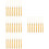 32Pcs Polyester Graduation Tassel Pendants Gold DIY Ornament 8