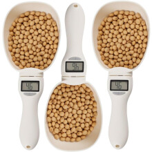 Electronic Measuring Spoon with Conversion, Adjustable Digital Spoons for Cooking/Baking, LCD Display, Portable, Compatible with Pet Food (3PC)