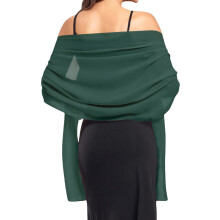 Schals und Stolen für Damen, Chiffonschal, Stolen und Stolen für Abendkleider, Chiffonschal für Abendkleider, Schal für Damen, Grün,