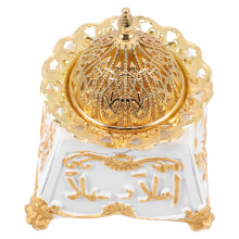 Arzător de tămâie din metal alb, decorațiune pentru casă, 1 bucată