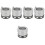 5Pcs Silver Bearing Grease Tool for Car Wheels Metal Replaceable Part 5