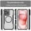 Μαγνητική θήκη από ανθρακονήματα για iPhone15Pro, συμβατή με MagSafe, ημιδιαφανής ματ θήκη 2