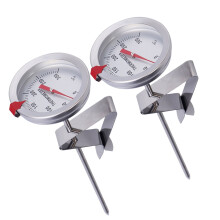 Stainless Steel Food Thermometer 300mm Probe 2 Pack