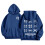 SonxaHe Mädchen-Kapuzenpullover, blauer Schleifenprint, langärmelig 1