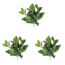 3-Piece Realistic Artificial Greenery Stems, 13" Leaves for Vases, Planters, Home/Office/Outdoor/Wedding Decor