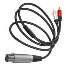 Zwart Audio Splitsingskabel Praktisch Voor Audio-Apparaten