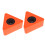 2St Professionele Microfoon Logo ABS Triangel Station 6