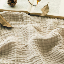 Lightweight Muslin Blanket for Adults - Soft, Breathable, Quick-Dry Throw for Travel, Bed, Sofa & Summer Nights