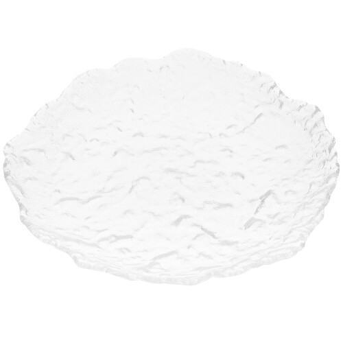 Large Serving Plate Glass Dinnerware Transparent Glass 1Pack