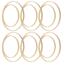 48St Bamboe Kransringen Beige Voor Bloemendecoratie En DIY Ambachten