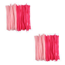400St Meerkleurige Zachte Pipe Cleaners Voor Bloem Knutselen En Hobby