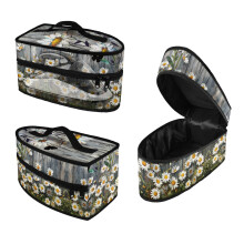 Handheld Steamer Iron Storage Case Daisy Durable with Handle for Clothing Ironing Machines, Case Only