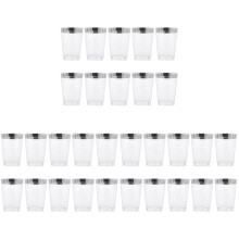 30St Wegwerp Plastic Tumblers Voor Water, Alcohol En Mousse