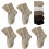 Women's Solid Mid-Calf Socks Winter Thick Warm Cotton 5 1