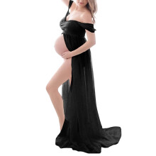 Maternity Dress Soft Comfortable Polyester with Not Crease Designs Stylish Photo Dress Easy to Carry for Photography