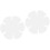 2Pcs DIY Patchwork Bowl Mat Template White Sewing Ruler Set 5