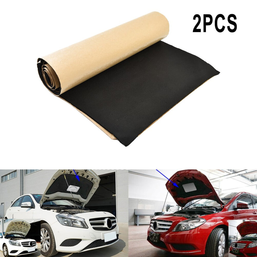 Car Soundproof Deadener Heat Insulation Foam 30X50cm Auto Sound Deadening Mat 2 Pack 9405492409019