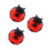 3Sets Multifunctionele Ladybug Scooter Achterlicht Fietslamp 1