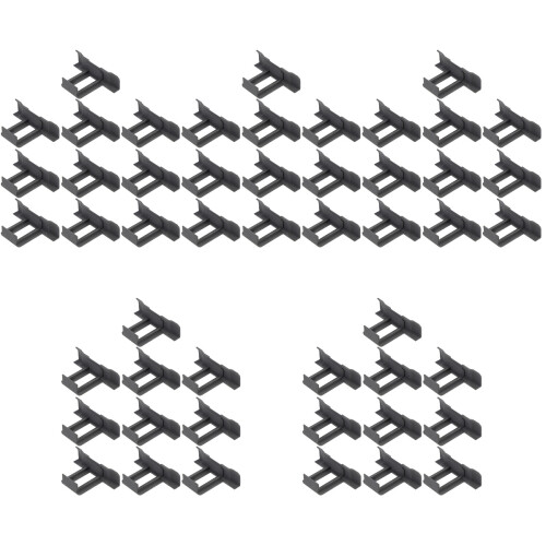 50Pcs Black Solar Panel Water Drain Clips Easy Install Drainage Clamps 1