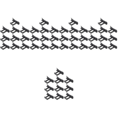 50Pcs Black Solar Panel Water Drain Clips Easy Install Drainage Clamps 2