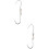 2Pcs Sharp Pointed Silver Meat Hooks Metal Sausage and Butcher Hooks 8