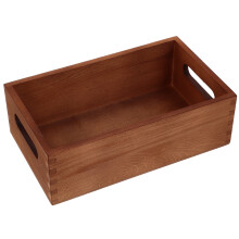 Wooden Storage Crate Box for Coffee and Home Organization, Wood, 1 Set