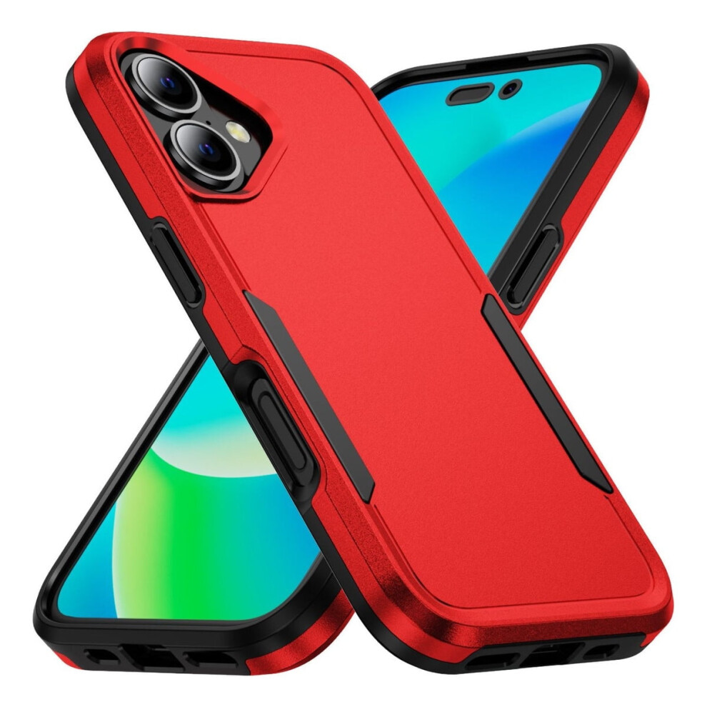 Heavy Duty Shockproof, Dustproof, Anti-Scratch Phone Case For Apple Iphone 16 Â Red 9097180819158