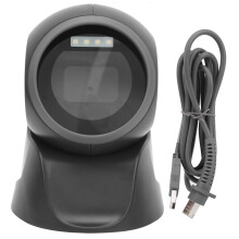 Barcode Scanner USB Desktop QR2D Hands Free Omnidirectional Automatic Sensing Plug And Play Reader for Supermarket Retail POS PC Bookstore