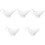 5Pcs White Ceramic Home Use Creamer Pitcher Set 4