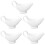 5Pcs White Ceramic Home Use Creamer Pitcher Set 7