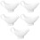 5Pcs White Ceramic Home Use Creamer Pitcher Set 8