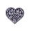 Ysmzzmsy 1 PCS Heart shaped patch Iron On or Sew On Embroidered Patch 1