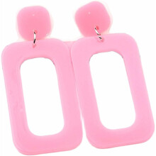 Vintage Multicolor Acrylic Geometric Drop Earrings – Neon Retro 70s-90s Style, Halloween Party Jewelry for Women