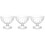 3Pièces Bols À Dessert Transparent Multi-Usages Pied 5