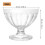 3Pièces Bols À Dessert Transparent Multi-Usages Pied 11