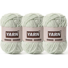 Plush Chenille Chunky Crochet Yarn - Baby Yarn for Crocheting Soft - Velvet Yarns Knitting for Blankets Crafts - Fluffy Amigurumi Yarns 50g / 65.6yd